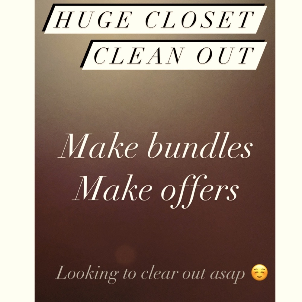 HUGE CLOSET CLEAN OUT